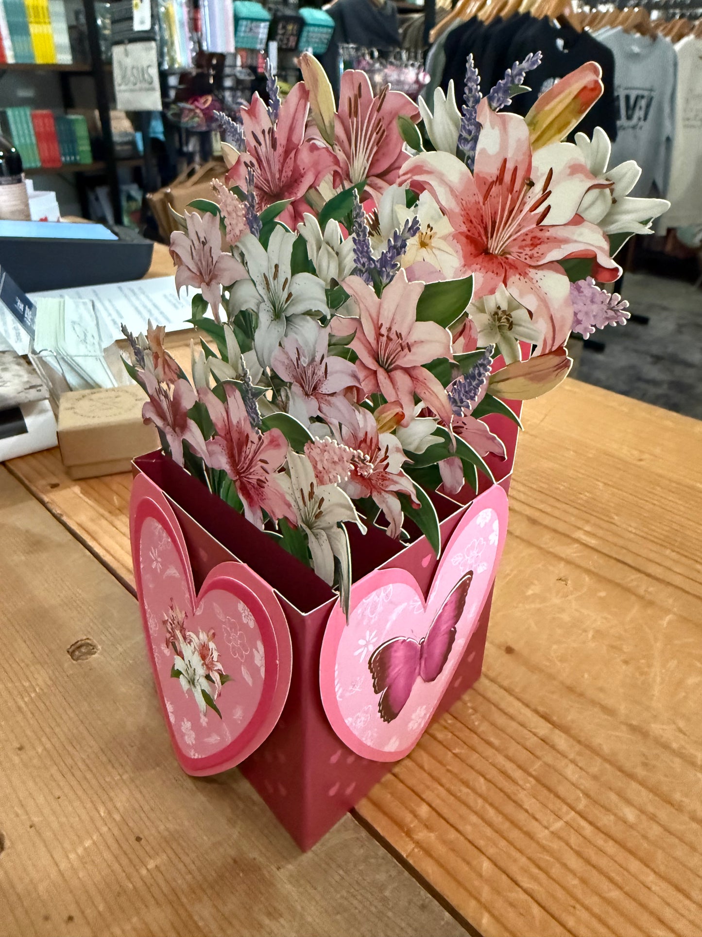 3D Pop-Up Lily Bouquet Card