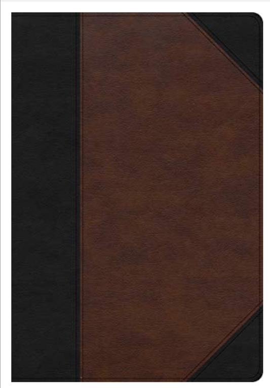 CSB SUPER GIANT PRINT REFERENCE BIBLE (INDEXED, BLACK/BROWN LEATHERTOUCH)