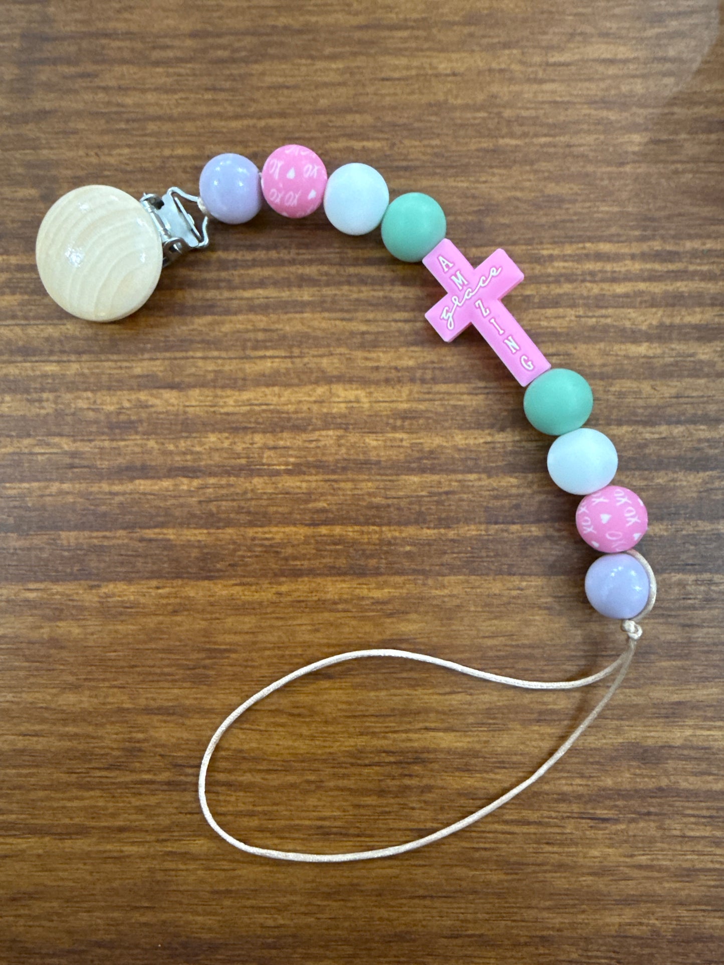 Little Blessings Silicone Pacifier Clip