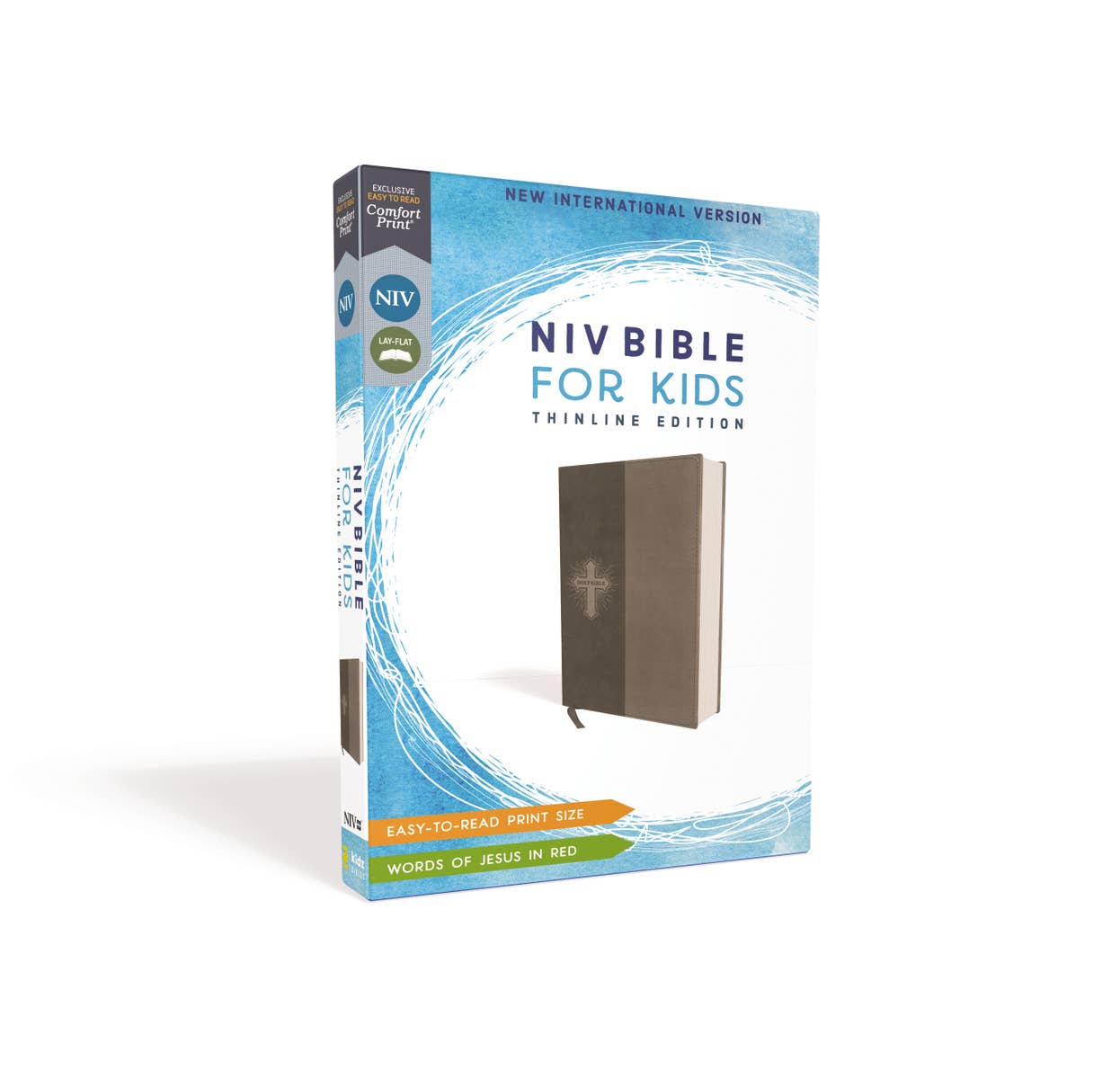 NIV Bible for Kids, Leathersoft, Gray