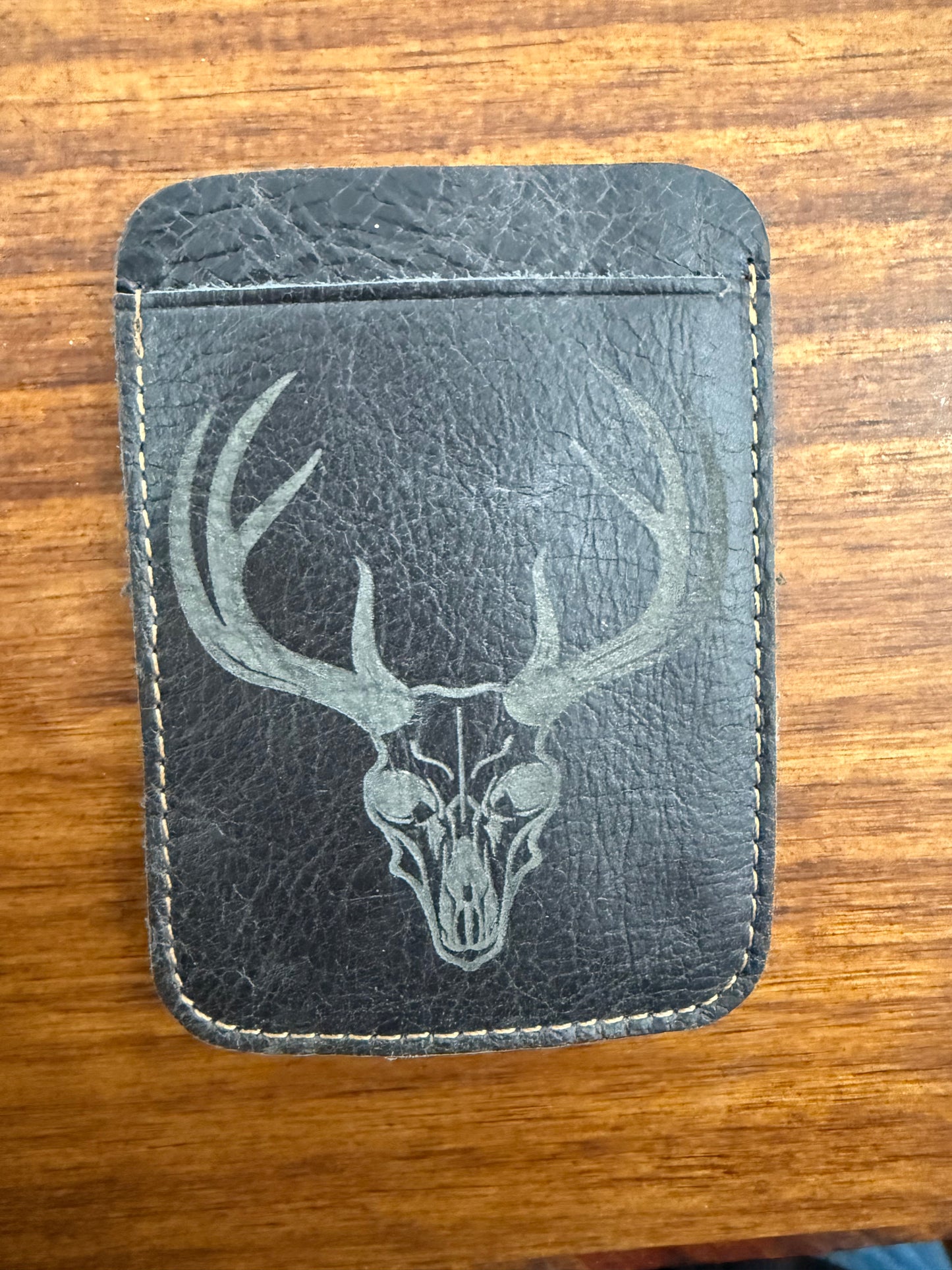 Men’s Genuine Leather Money Clip Pocket Wall
