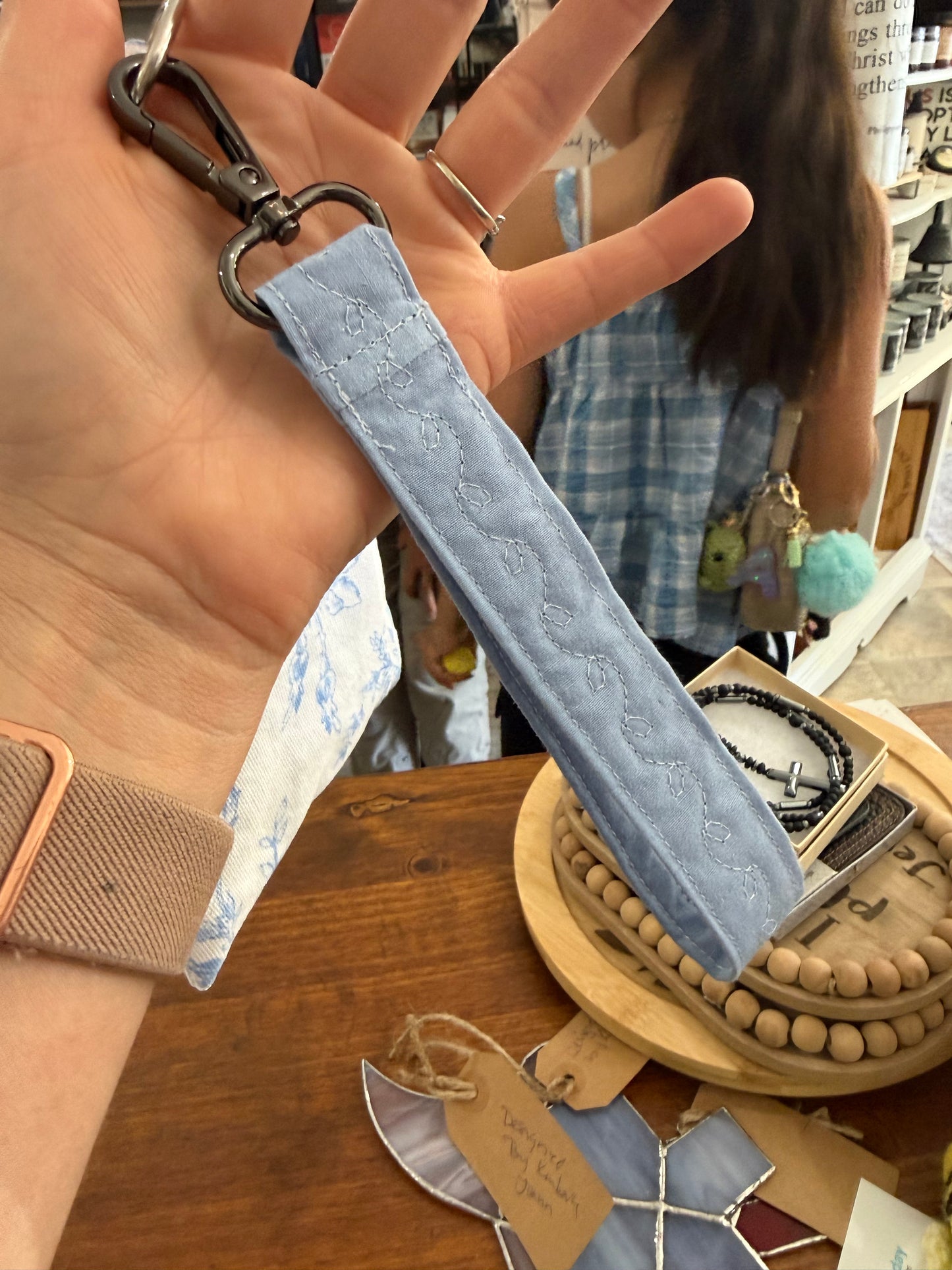 The Hope Chest Hand Sewn Wristlet Keychain Strap
