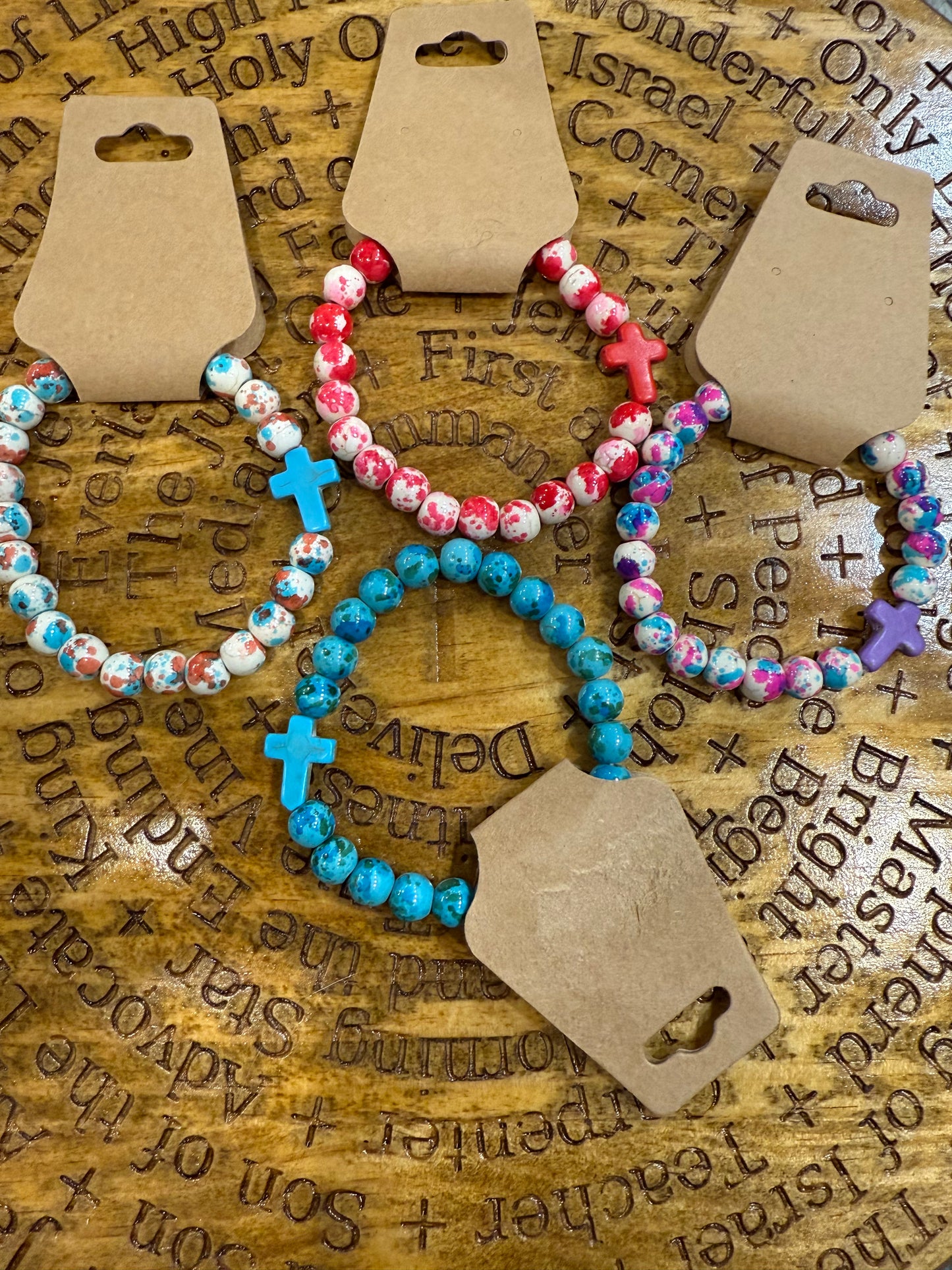 Cross Beaded Bracelets
