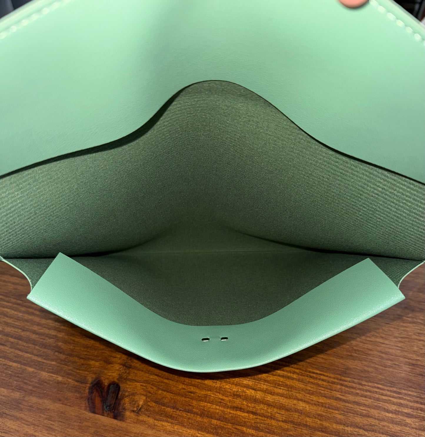 Vegan Leather Sage Green “Grace” Engraved Portfolio