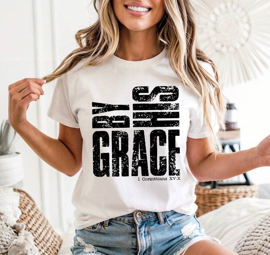 BY HIS GRACE — Bella + Canvas Premium Tee