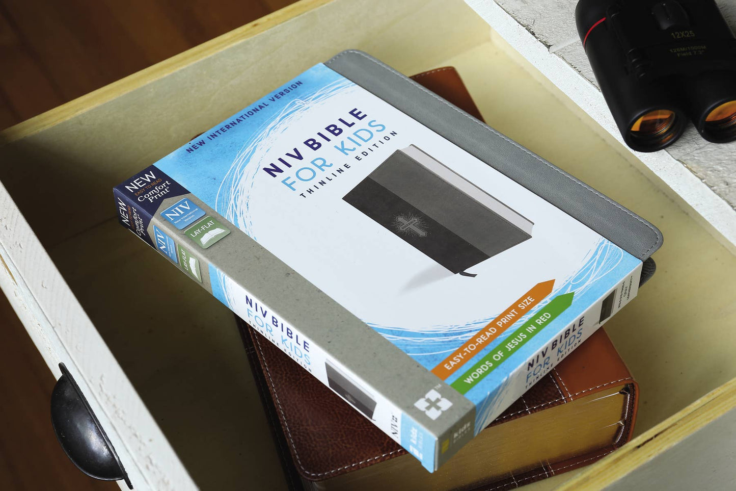 NIV Bible for Kids, Leathersoft, Gray