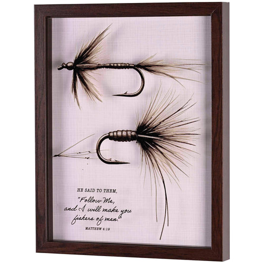 Framed Wall Art Follow Me Fishing Lures