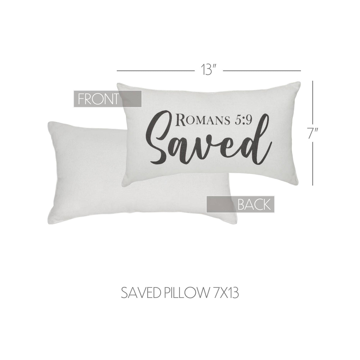 Risen Saved Throw Pillow 7x13