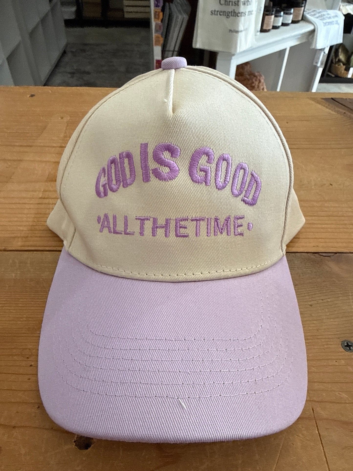 “God is Good All the Time” Embroidered Hat