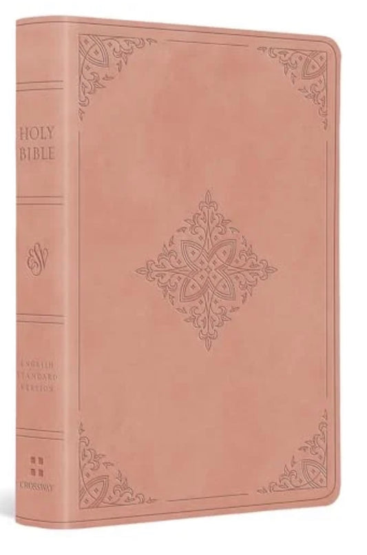ESV Large Print Compact Bible/Blush Rose