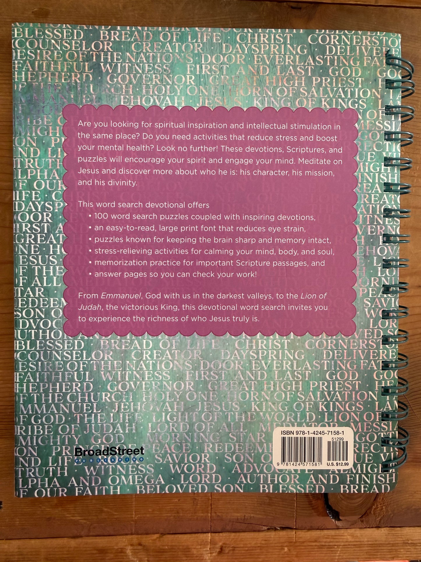 Names of Jesus Word Search Devotional