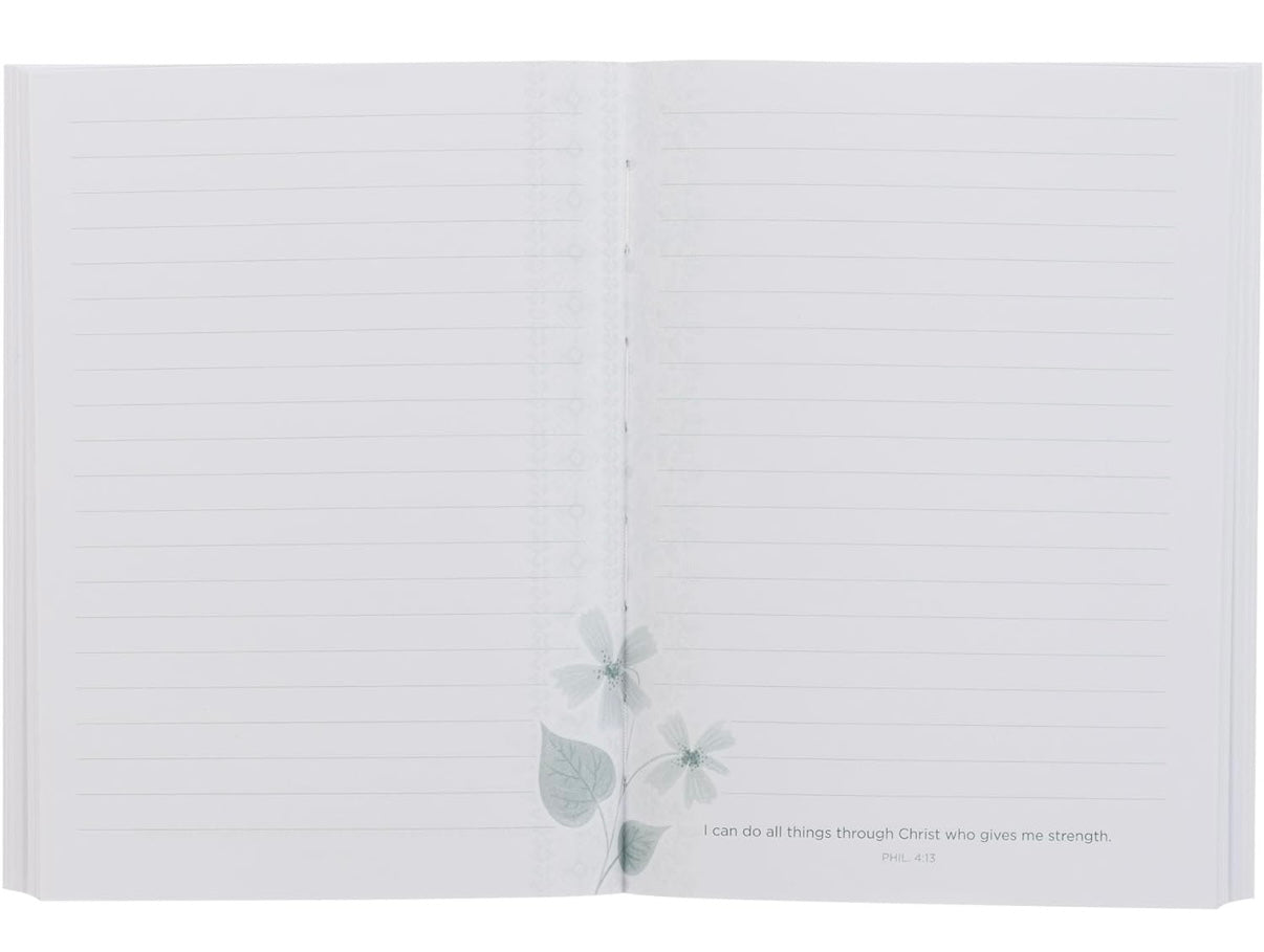 “I Can Do All Things” Floral Journal