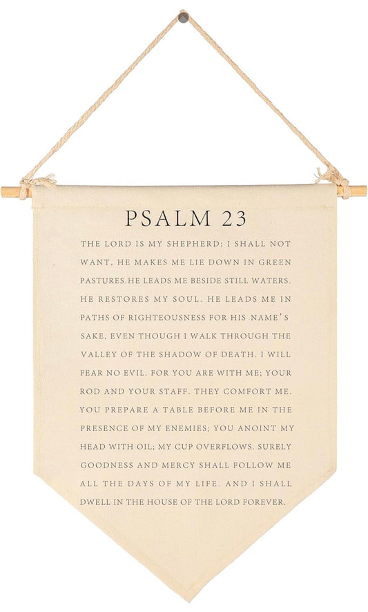 Psalm 23 Canvas Wall Hanging Decor