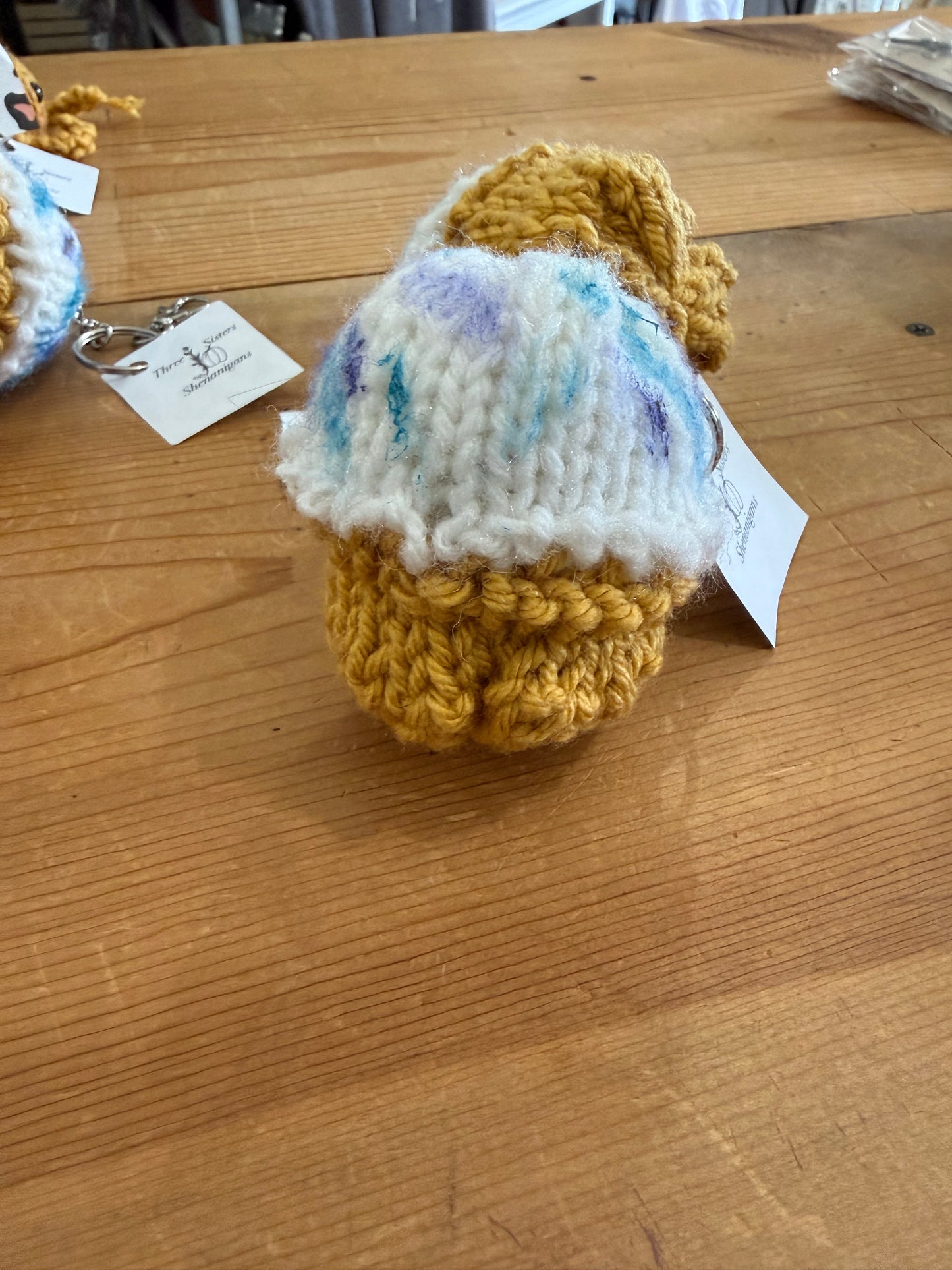 Three Sisters Handmade Cupcake Crocheted Keychains