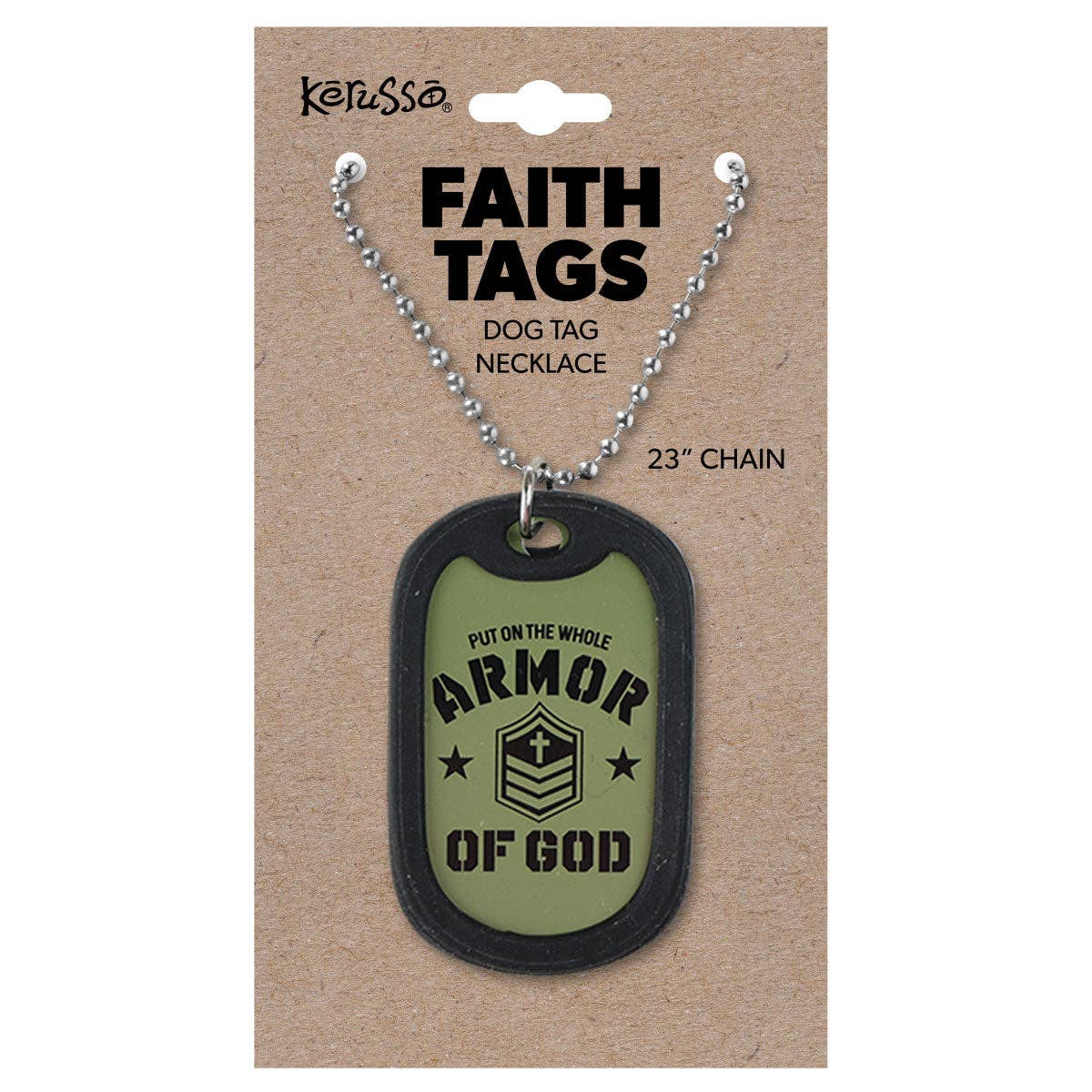 Faith Gear Dogtag Armor Of God Necklace