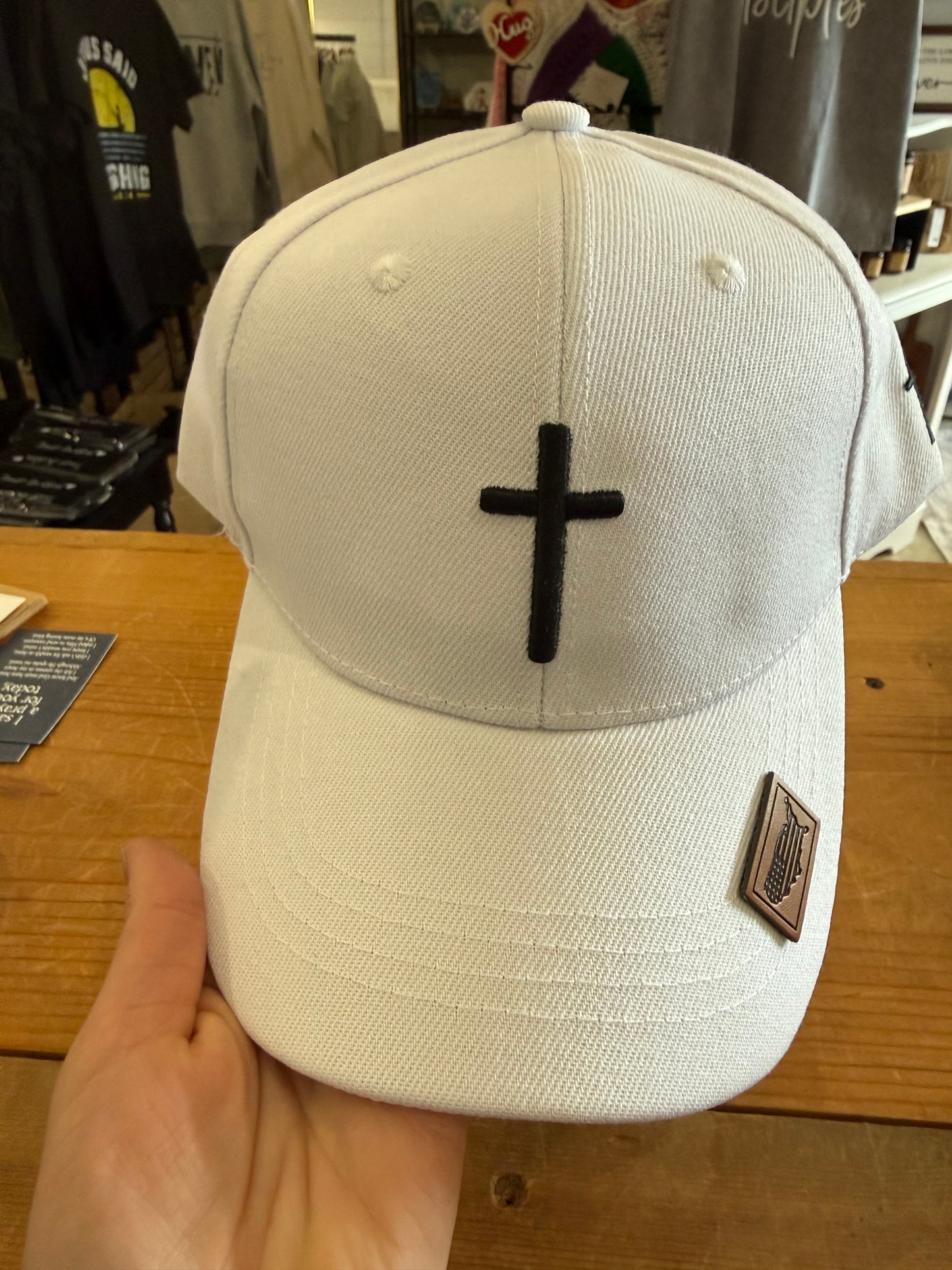Embroidered Cross Hat