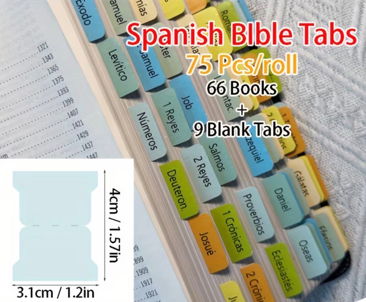 Vibrant Colors Spanish Bible Tabs