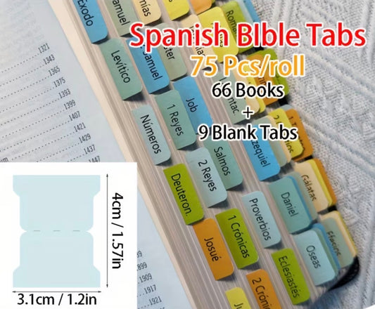Vibrant Colors Spanish Bible Tabs