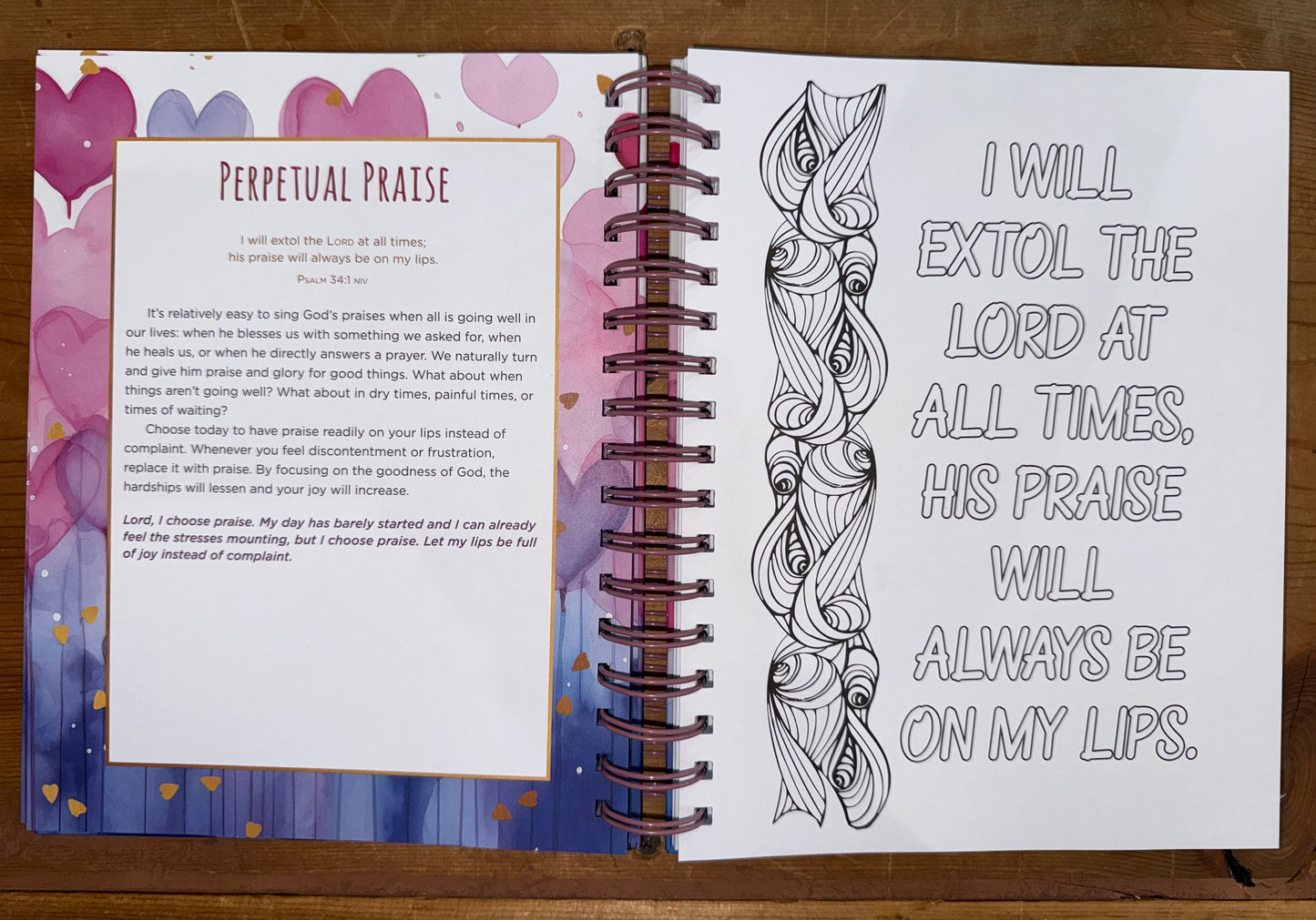“Joyful Hearts” Devotional Coloring Book