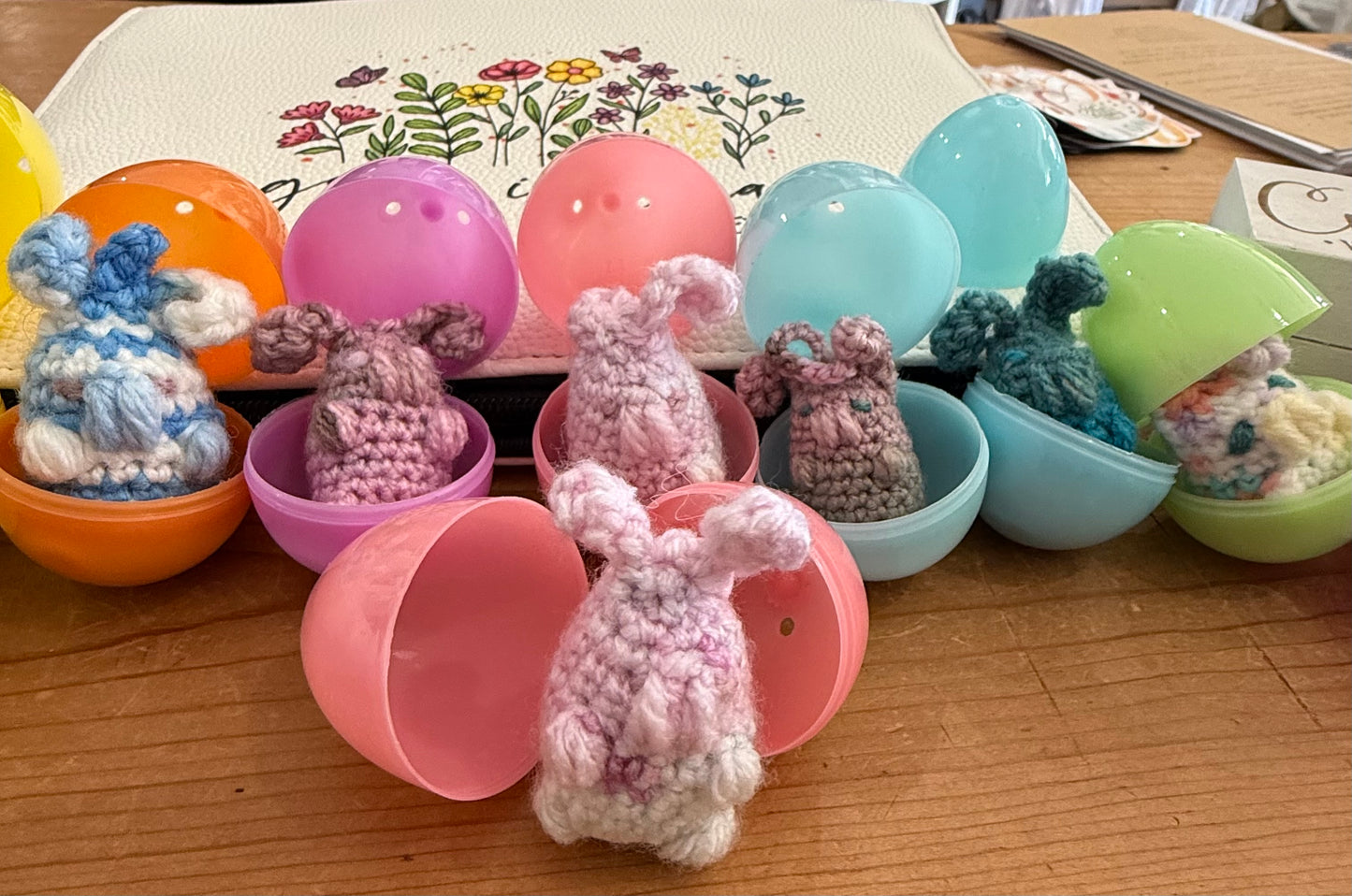 Hand Knit Easter Egg Surprise Bunny