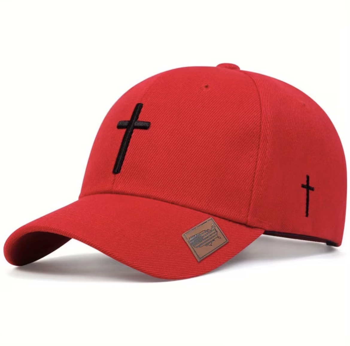 Embroidered Cross Hat
