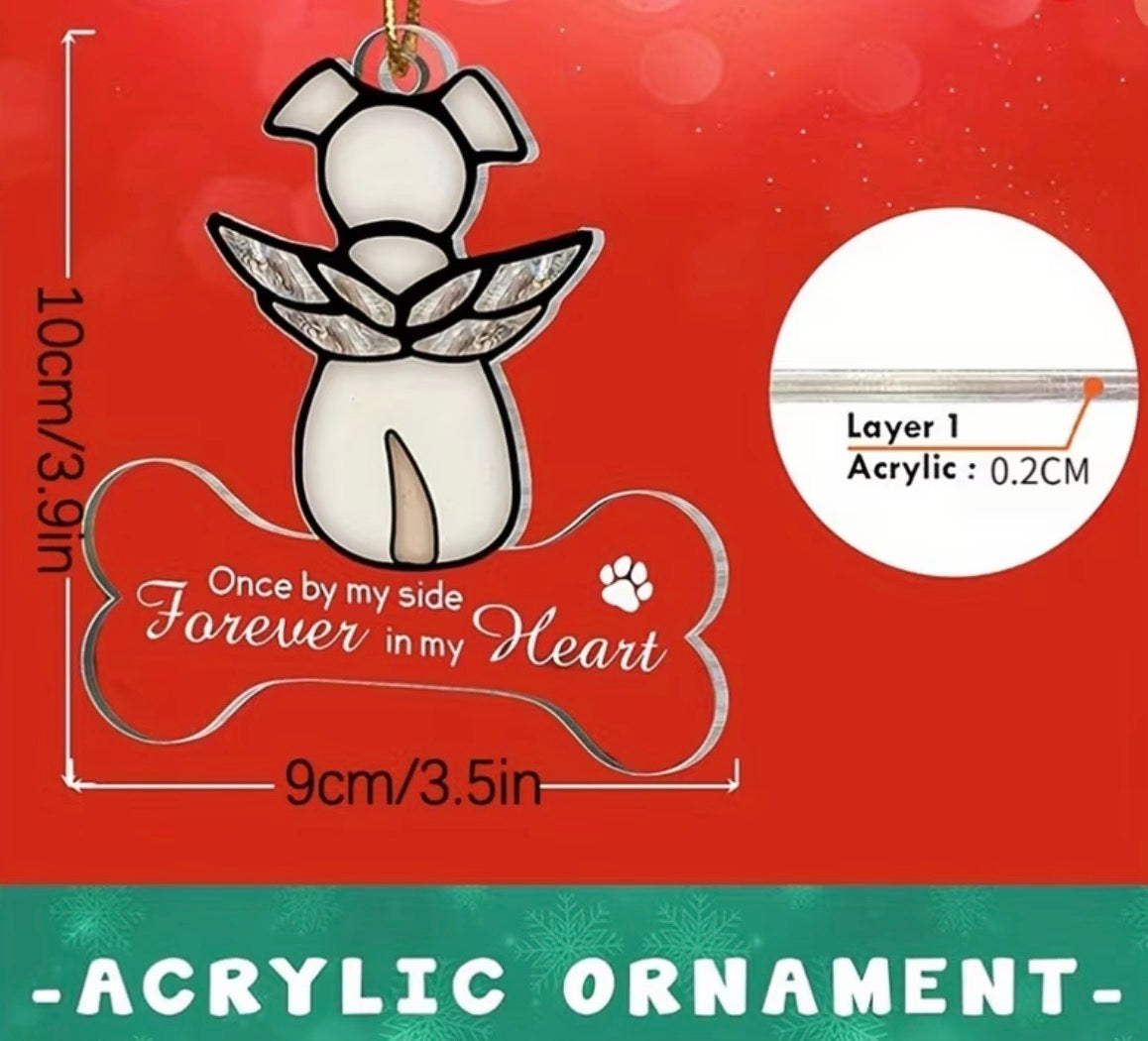 “Once By My Side” Pet Memorial Ornament