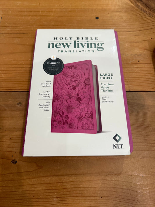 Pink NLT Large Print Thinline Bible