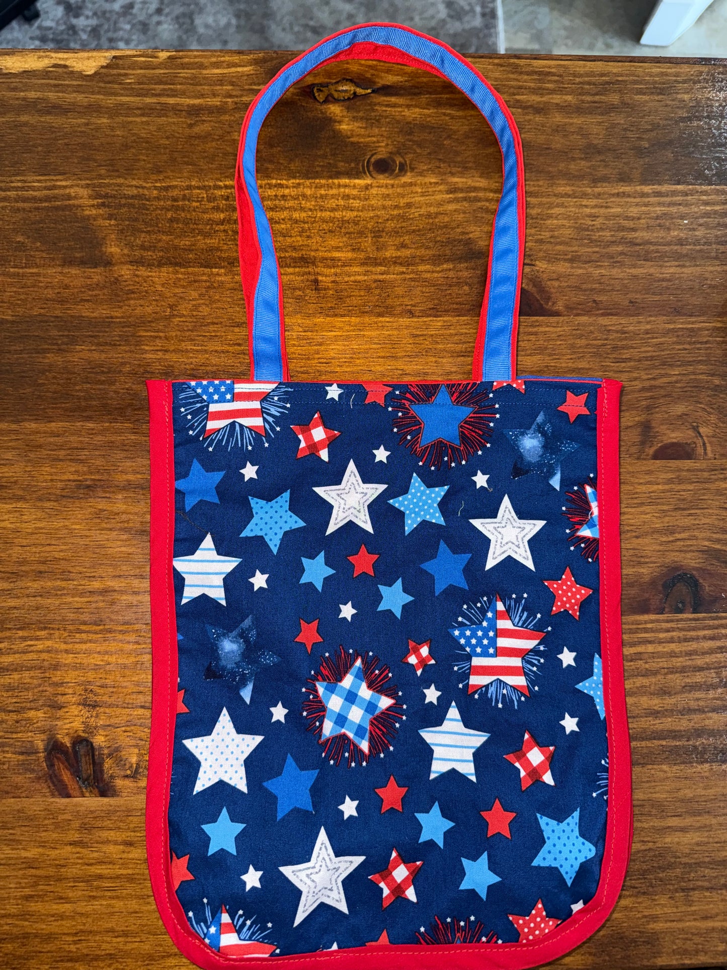 The Hope Chest Red, White, and Blue Star “Estelle” Bag