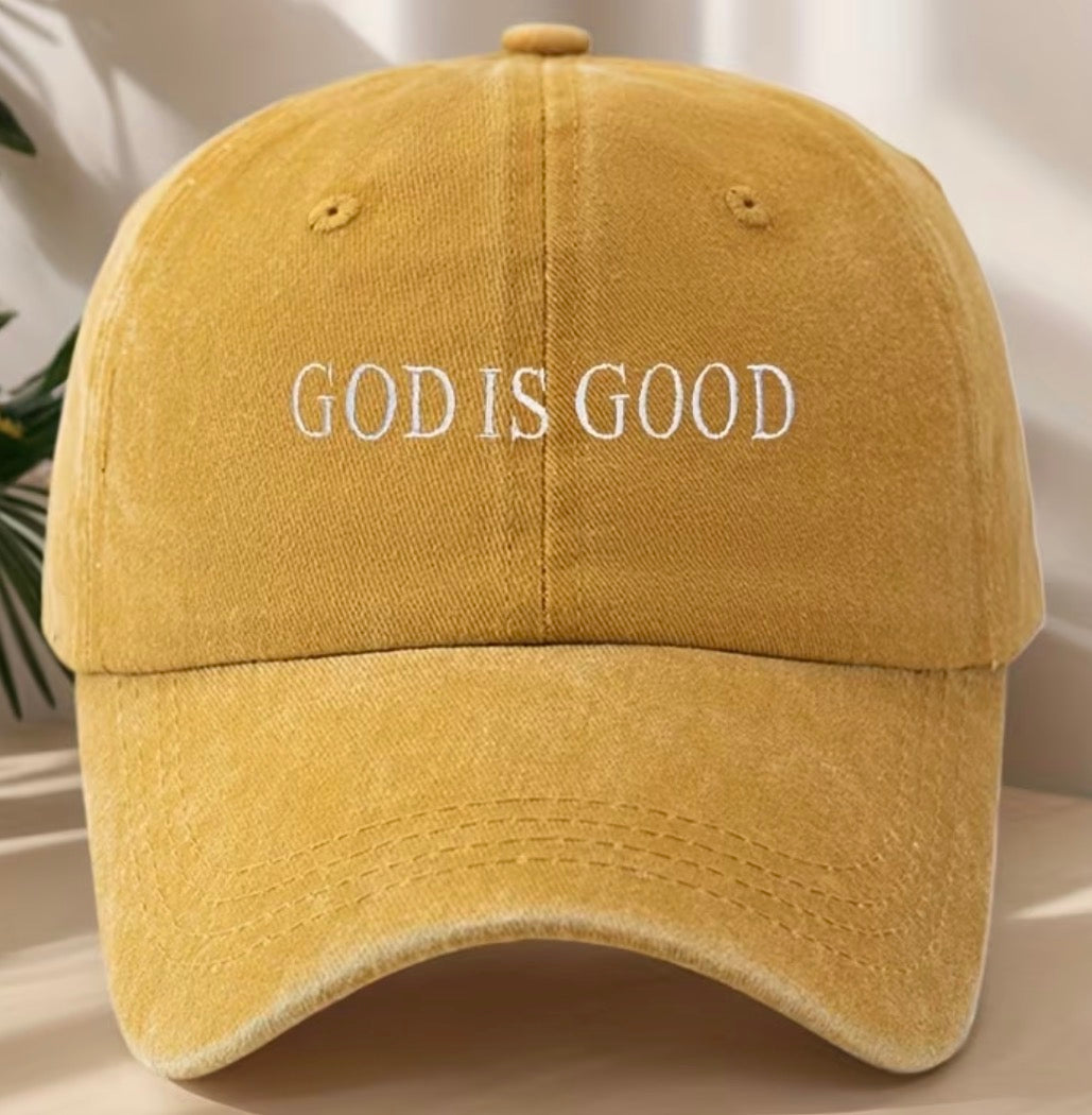 “God Is Good” Embroidered Hat