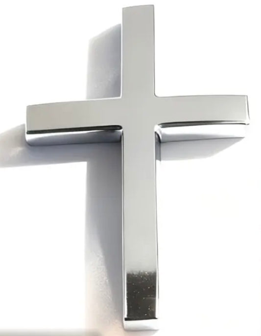 Metal Cross Adhesive Decal for Cars
