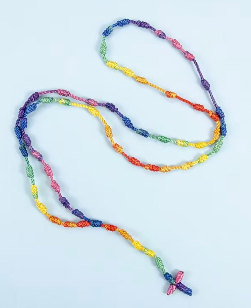 Kids Multicolor Rosary Necklace