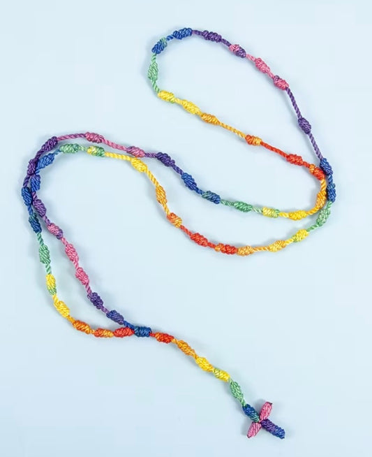 Kids Multicolor Rosary Necklace