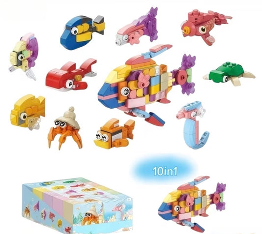 Kids Sea Animal Building Block Sets