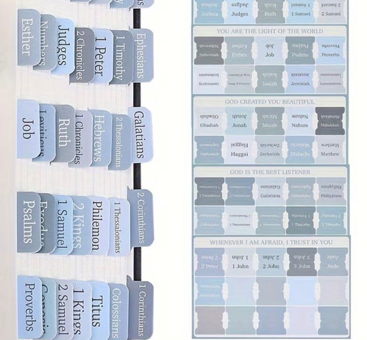 Blue Design Bible Tabs