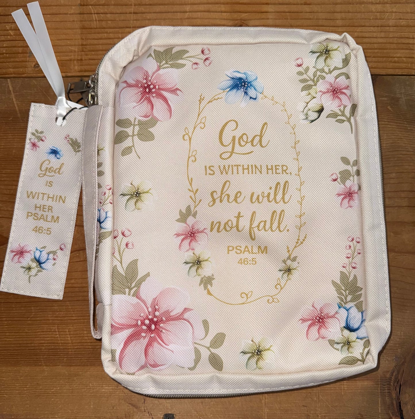 God is Within Her Bible Case and Bookmark