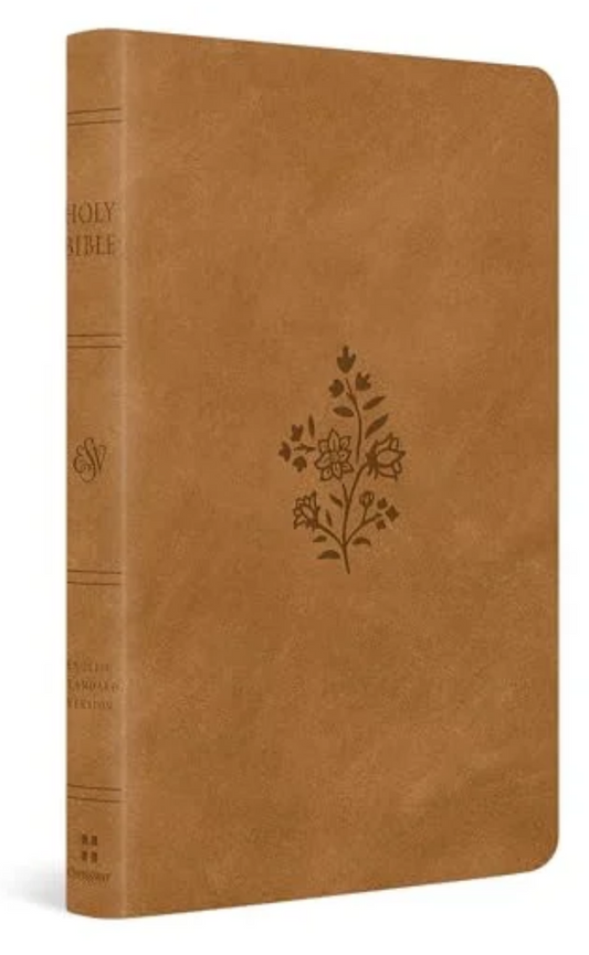 ESV, PREMIUM GIFT BIBLE (TRUTONE, NUBUCK CARAMEL, WILDFLOWER DESIGN)