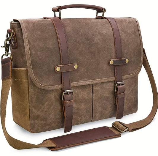 Men’s Waxed Canvas Briefcase
