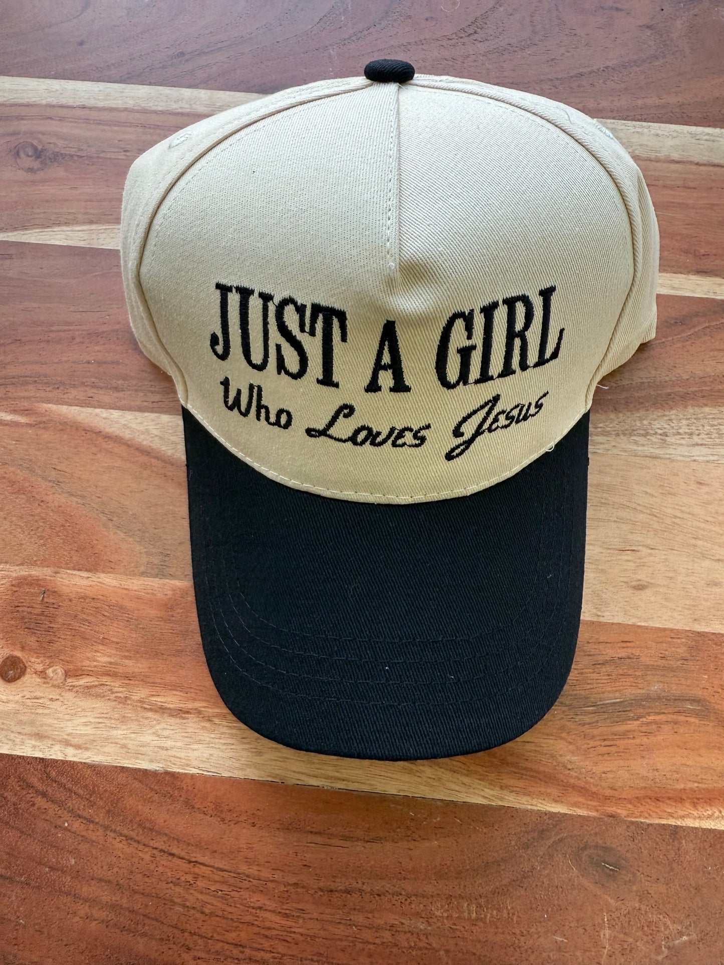 Just A Girl Who Loves Jesus Embroidered Hat