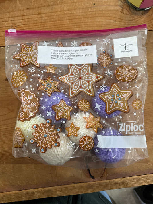 Three Sisters Crocheted Mess Free Snowballs