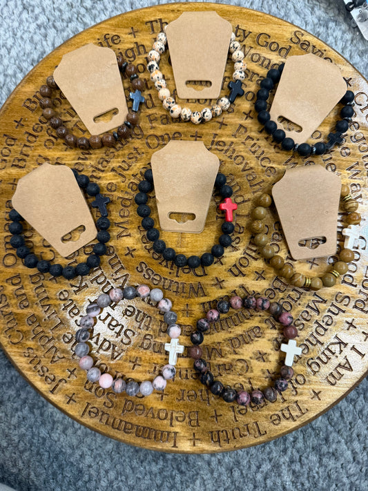 Cross Beaded Bracelets