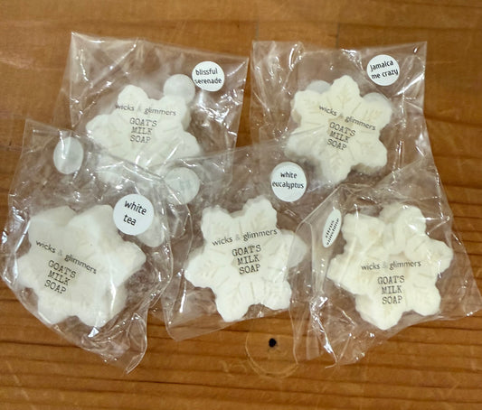 Wicks and Glimmers Small Snowflake Hand Soap