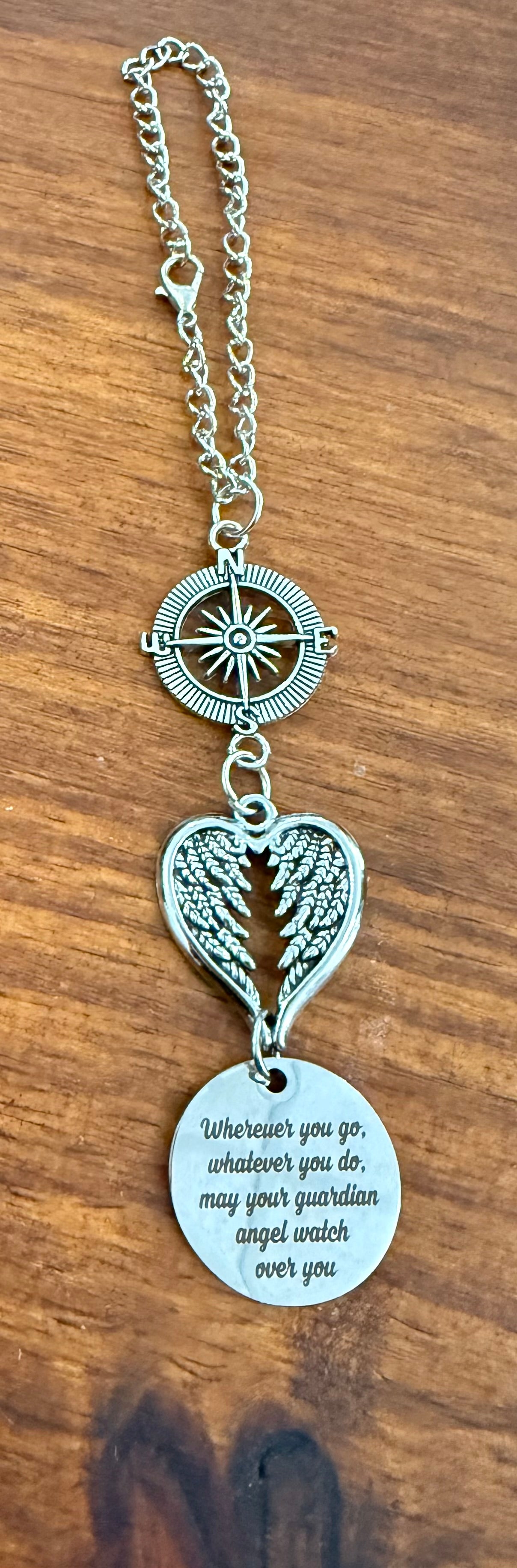 “Wherever You Go…Guardian Angel” Car Charm