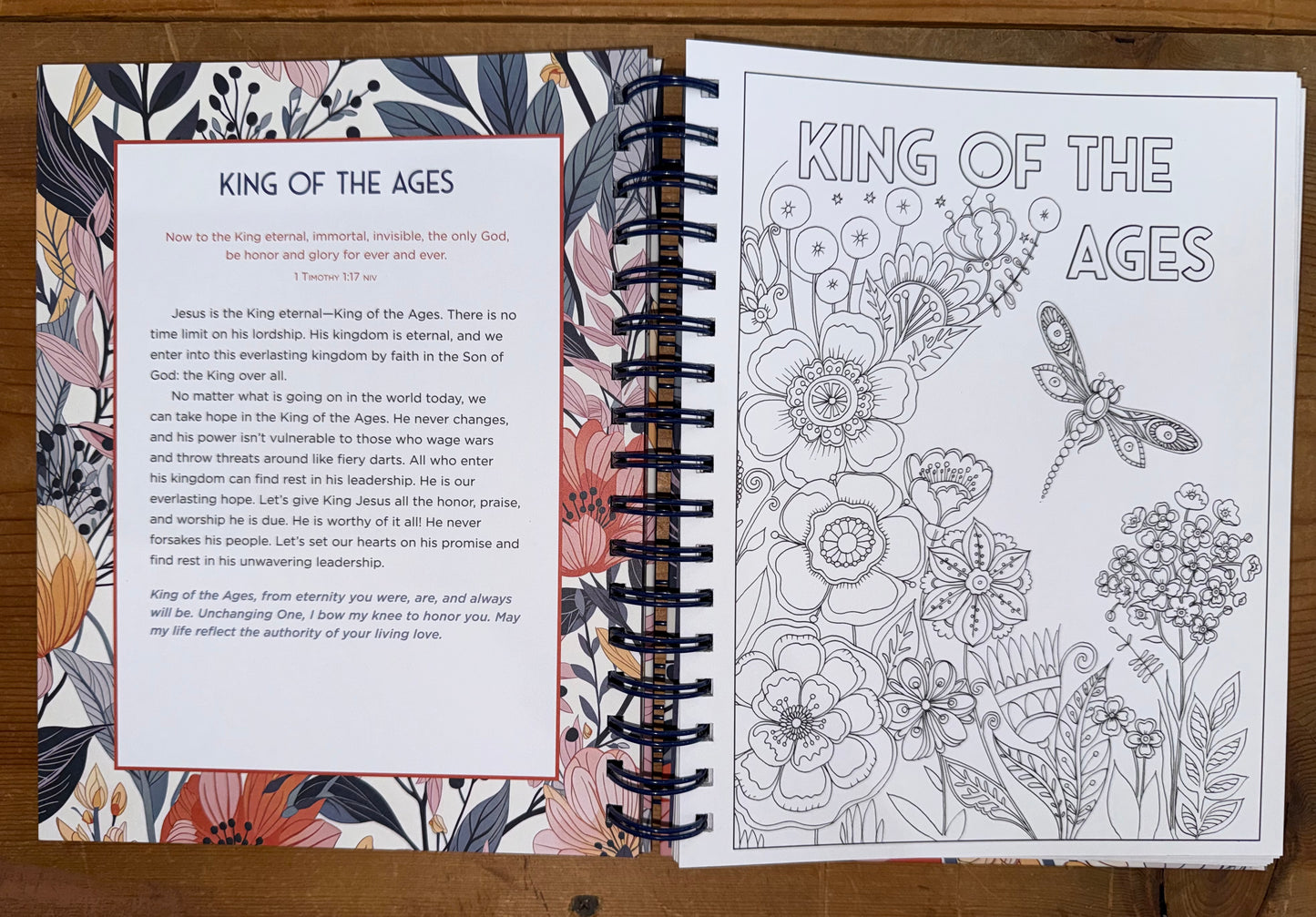 “In Jesus Name” Devotional Coloring Book