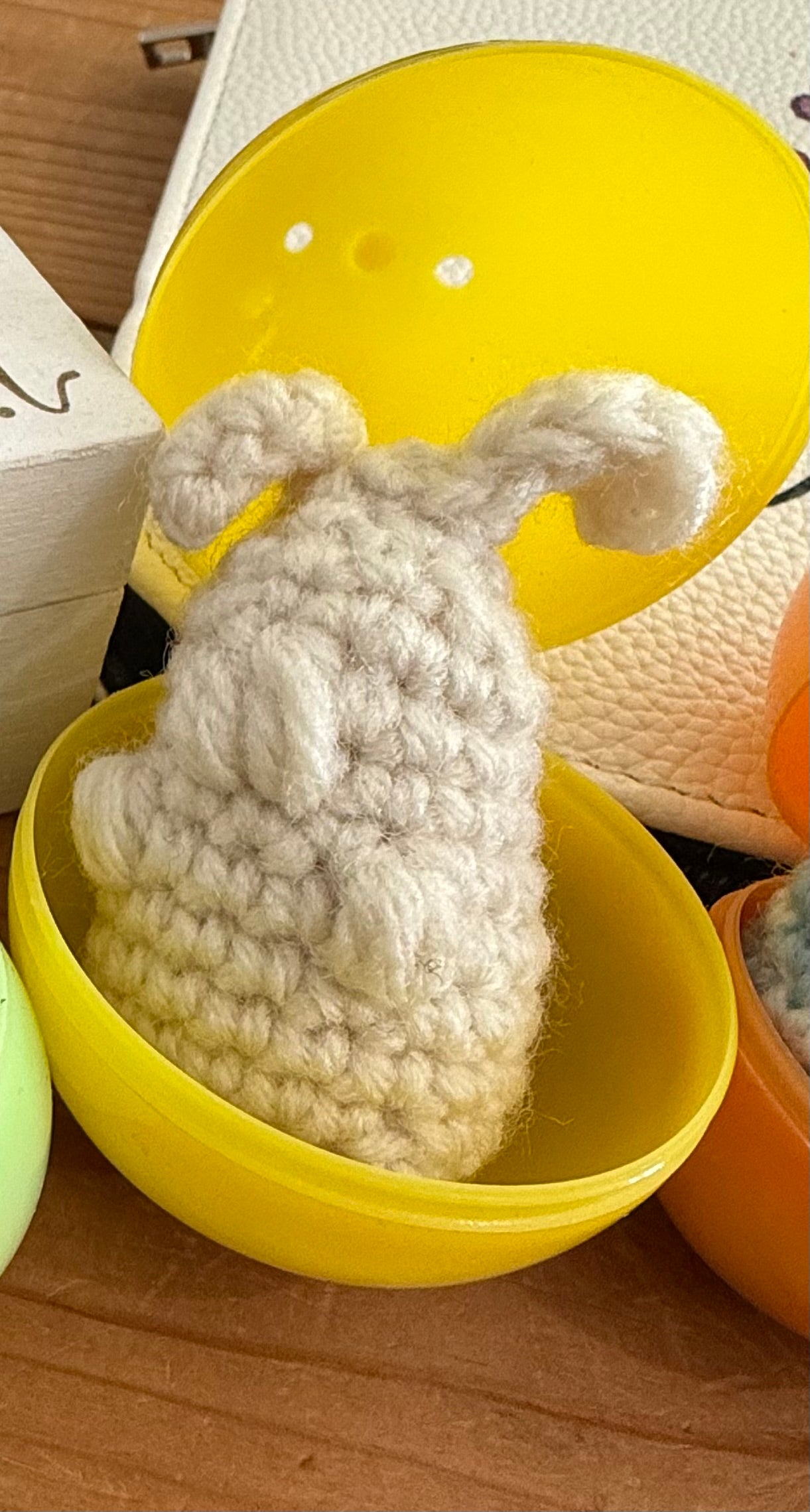 Hand Knit Easter Egg Surprise Bunny