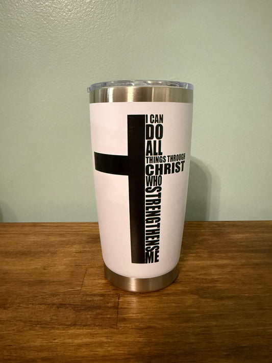 "I Can Do All Things" Stainless Steel Tumbler