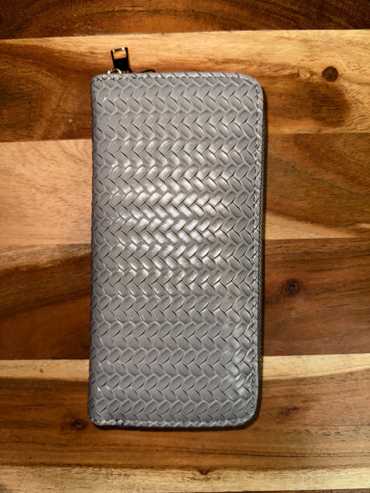 Woven Style Vegan Leather Wallets