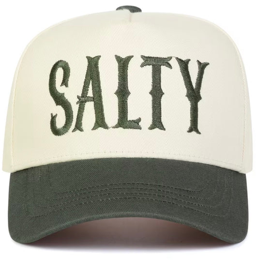 Adjustable Embroidered “Salty” Hat