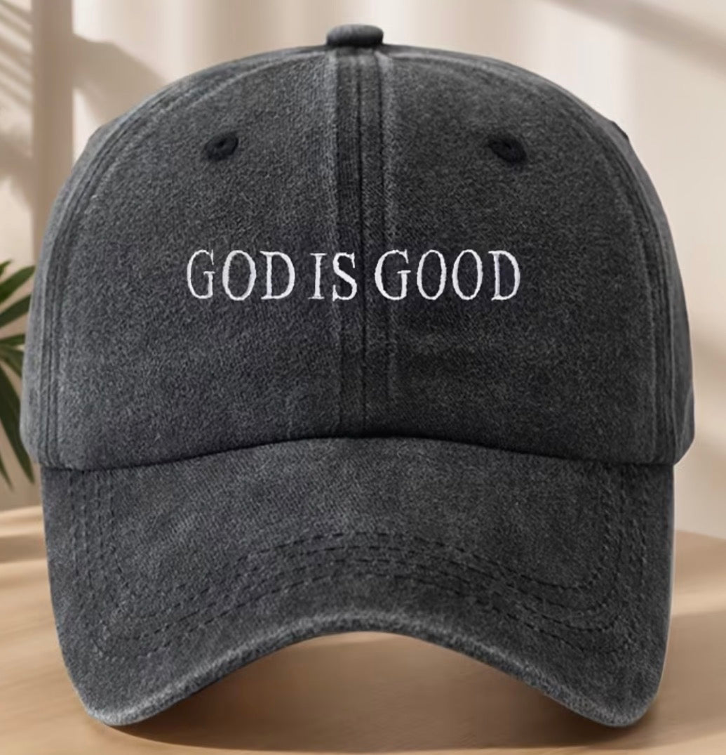“God Is Good” Embroidered Hat