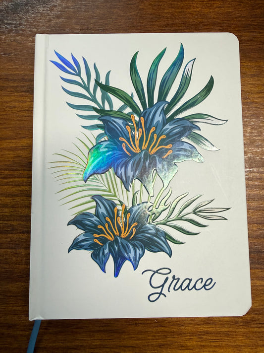 Floral “Grace” Faith, Hope, Love Journal