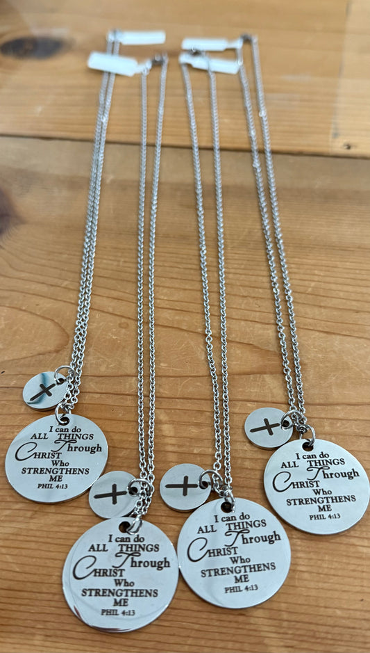 Women’s I Can Do All Things Stainless Steel Necklace